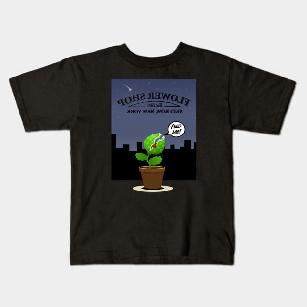 Don't Feed The Plants Kids T-Shirt by solublepeter